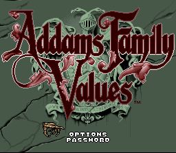Pantallazo de Addams Family Values para Super Nintendo