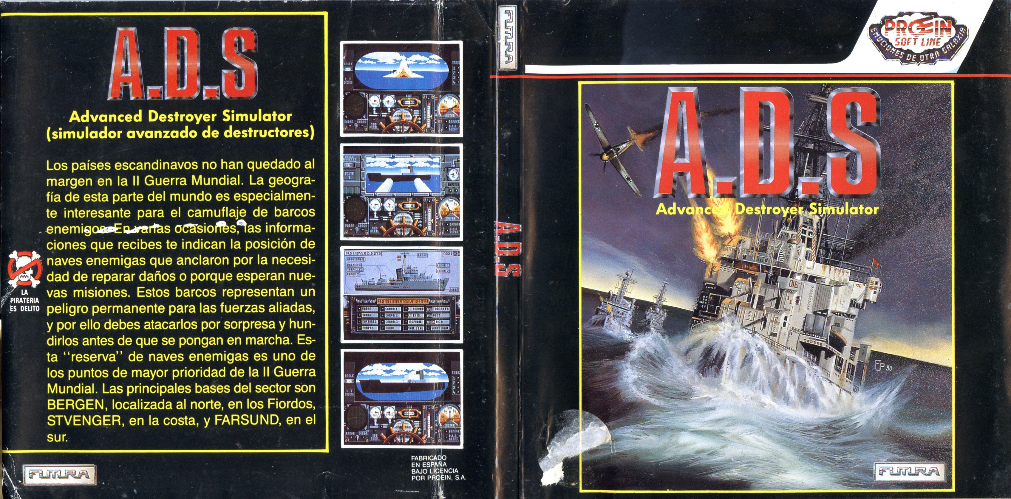 Caratula de Advanced Destroyer Simulator para Amstrad CPC