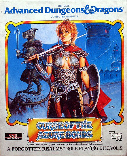 Caratula de Advanced Dungeons & Dragons: Curse of the Azure Bonds para Atari ST