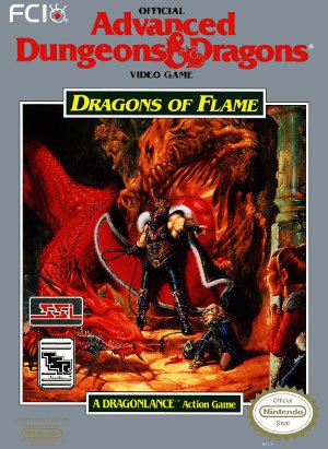 Caratula de Advanced Dungeons & Dragons: Dragons of Flame para Nintendo (NES)