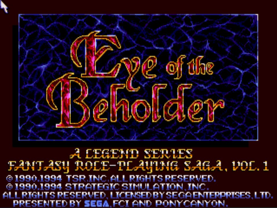 Pantallazo de Advanced Dungeons & Dragons: Eye of the Beholder para Sega CD
