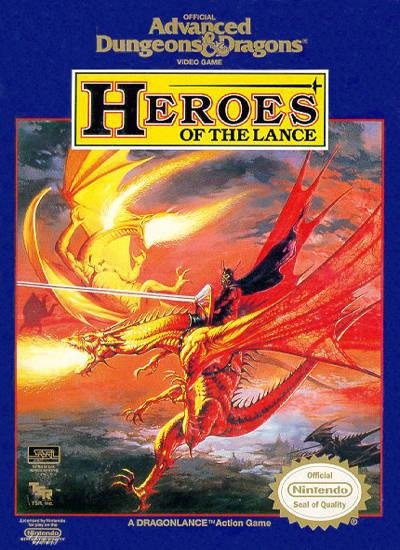 Caratula de Advanced Dungeons & Dragons: Heroes of the Lance para Nintendo (NES)