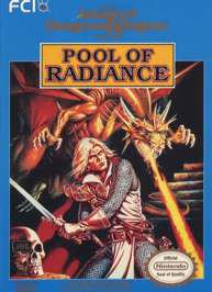 Caratula de Advanced Dungeons & Dragons: Pool of Radiance para Nintendo (NES)