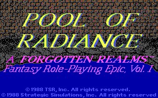 Pantallazo de Advanced Dungeons & Dragons: Pool of Radiance para PC
