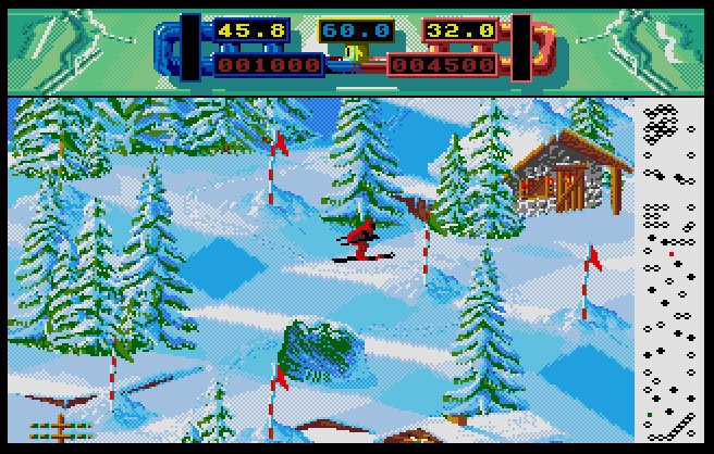 Pantallazo de Advanced Ski Simulator para Atari ST