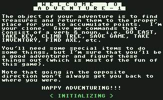 Pantallazo de Adventure 1 para Commodore 64