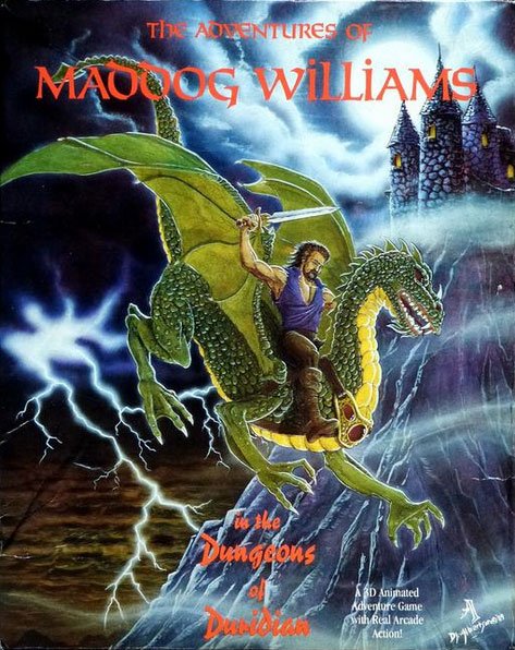 Caratula de Adventures Of Maddog Williams In The Dungeons Of Duridian, The para Amiga
