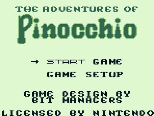 Pantallazo de Adventures of Pinocchio, The para Game Boy