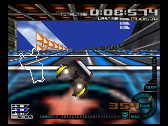 Pantallazo de AeroGauge para Nintendo 64