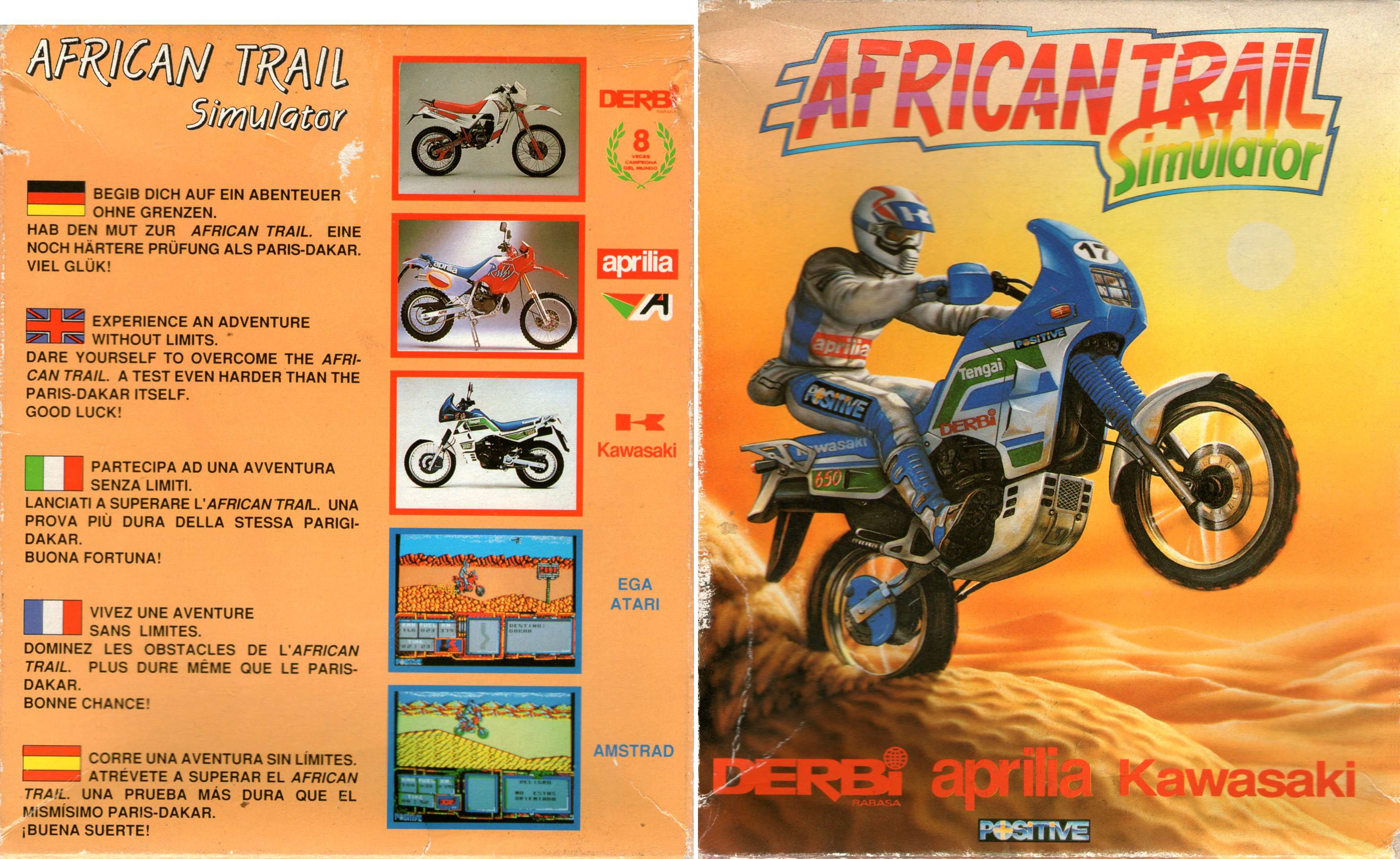 Caratula de African Trail Simulator para Amstrad CPC
