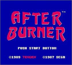 Pantallazo de After Burner para Nintendo (NES)