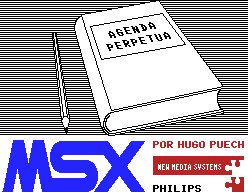 Pantallazo de Agenda Perpetua para MSX