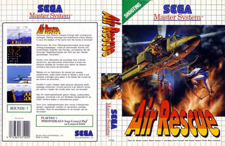 Caratula de Air Rescue para Sega Master System