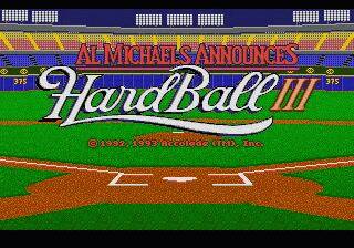 Pantallazo de Al Michaels Announces HardBall III para Sega Megadrive