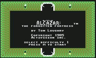 Pantallazo de Alcazar: The Forgotten Fortress para Commodore 64