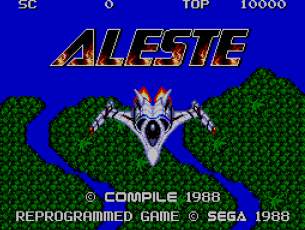 Pantallazo de Aleste para Sega Master System