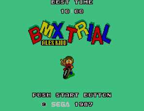 Pantallazo de Alex Kidd BMX Trial para Sega Master System