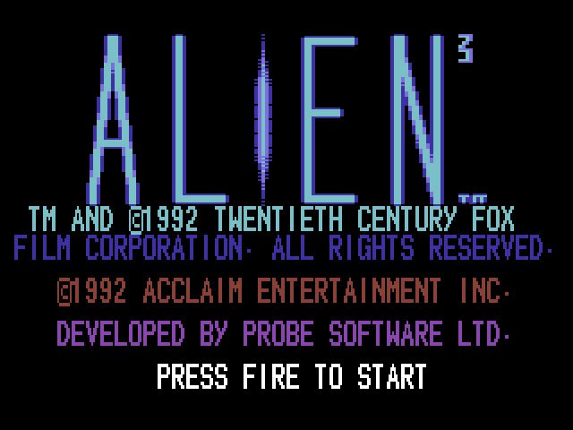 Pantallazo de Alien 3 para Commodore 64