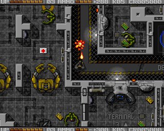 Pantallazo de Alien Breed II: The Horror Continues para Amiga