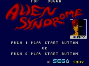 Pantallazo de Alien Syndrome para Sega Master System