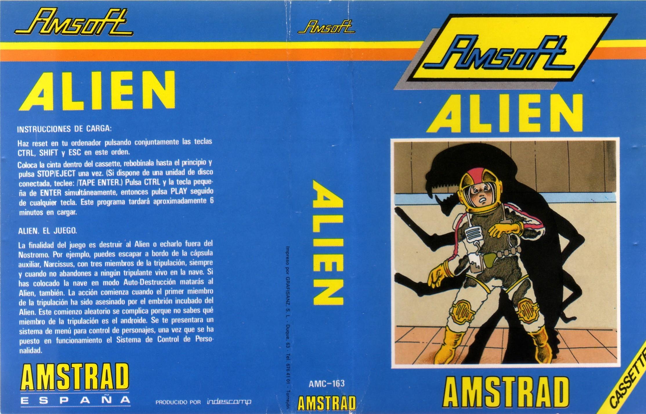 Caratula de Alien para Amstrad CPC
