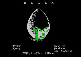 Pantallazo de Alien para Spectrum