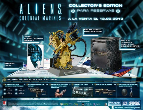 Caratula de Aliens: Colonial Marines Edición Coleccionista para Xbox 360