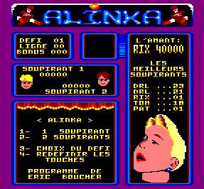 Pantallazo de Alinka para Amstrad CPC