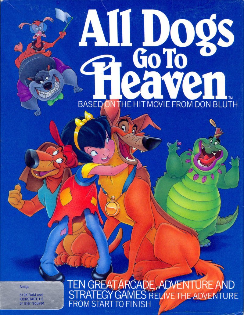 Caratula de All Dogs Go To Heaven para Amiga