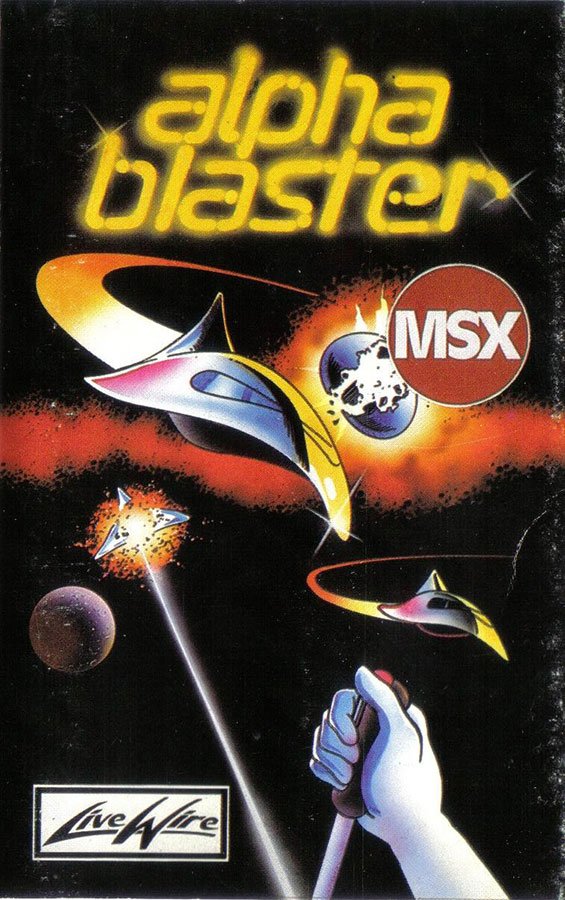 Caratula de Alpha Blaster para MSX