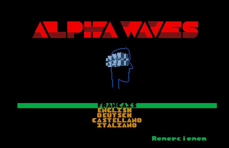Pantallazo de Alpha Waves para Atari ST