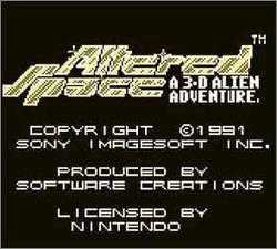 Pantallazo de Altered Space: A 3-D Alien Adventure para Game Boy