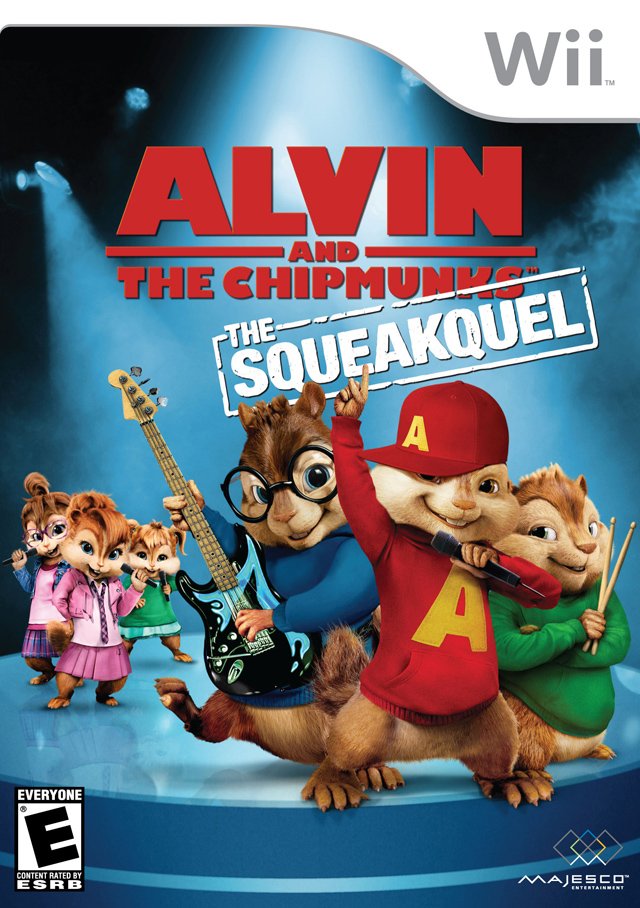 Caratula de Alvin and The Chipmunks: The Squeakquel para Wii