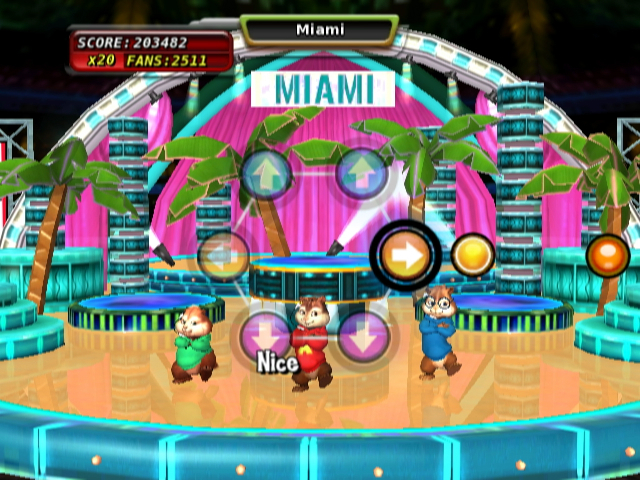 Pantallazo de Alvin and The Chipmunks: The Squeakquel para Wii