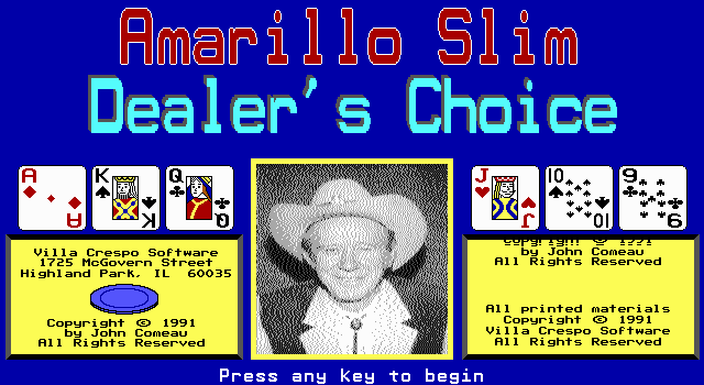 Pantallazo de Amarillo Slim Dealer's Choice para PC