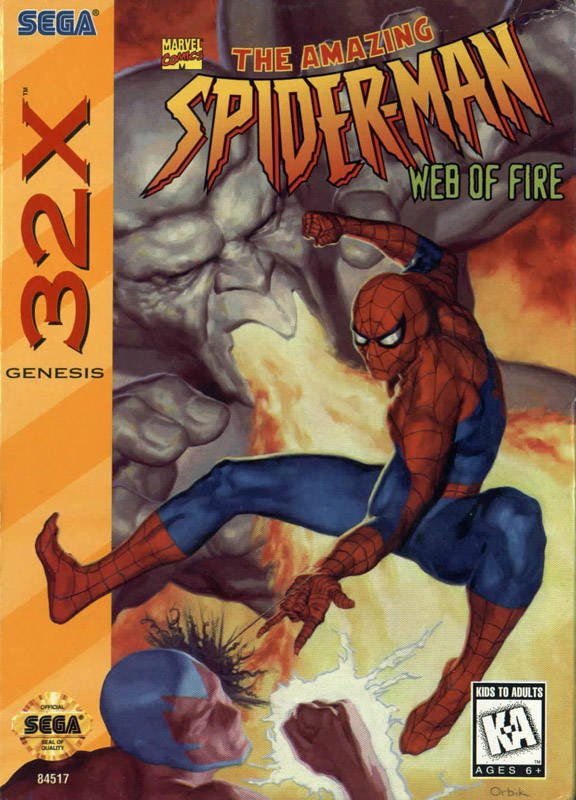 Caratula de Amazing Spider-Man, The: Web of Fire para Sega 32x