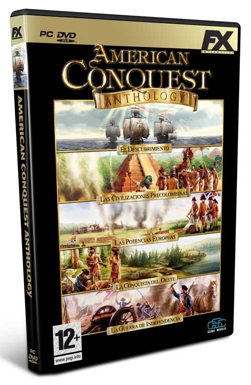 Caratula de American Conquest Anthology para PC