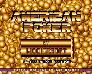 Pantallazo de American Poker para Amiga