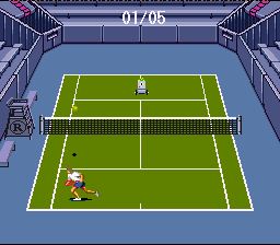 Pantallazo de Andre Agassi Tennis (Japonés) para Super Nintendo