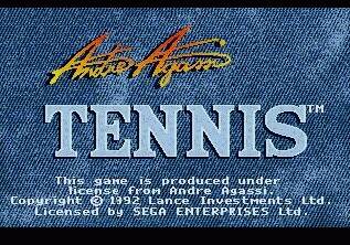 Pantallazo de Andre Agassi Tennis para Sega Megadrive