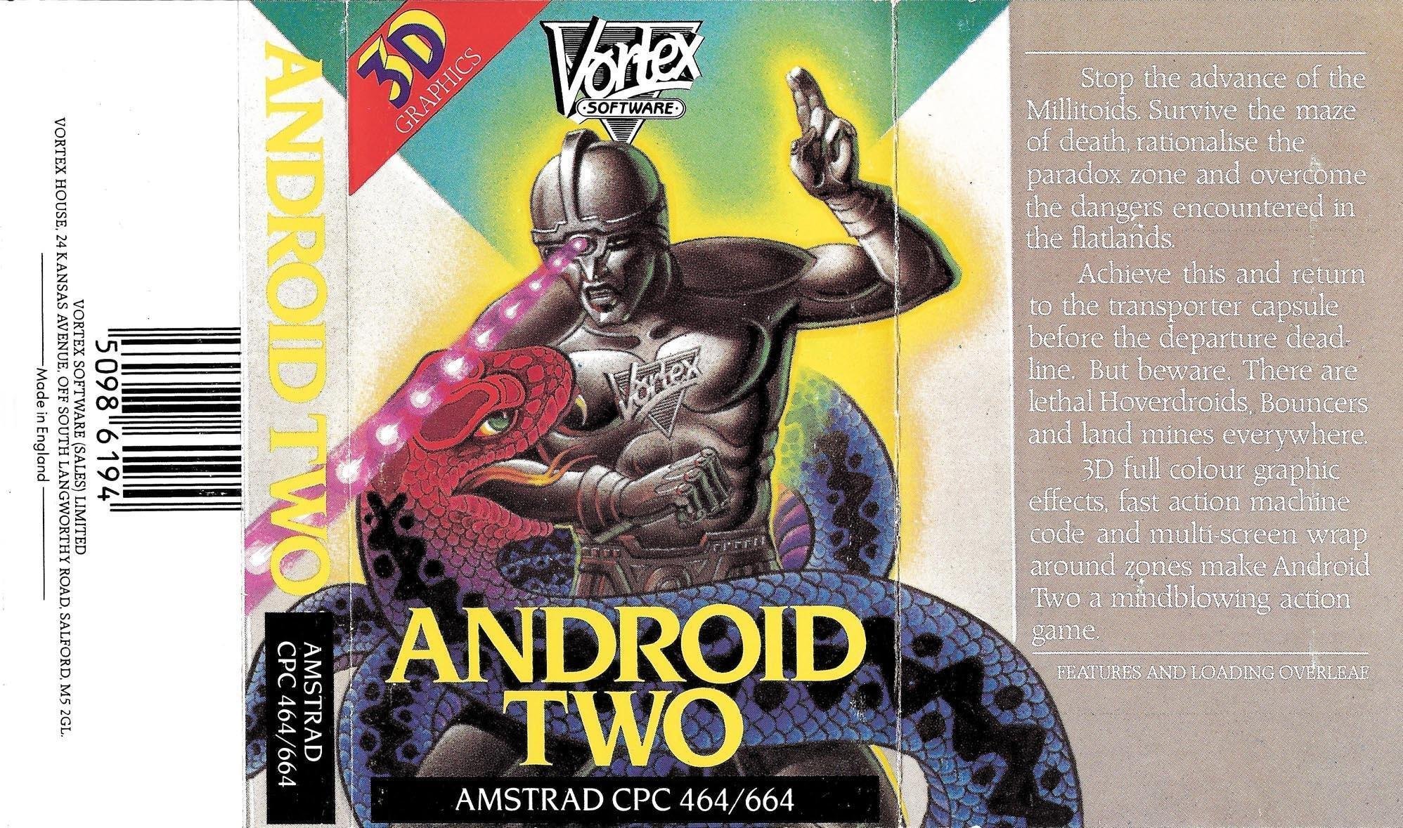 Caratula de Android 2 para Amstrad CPC