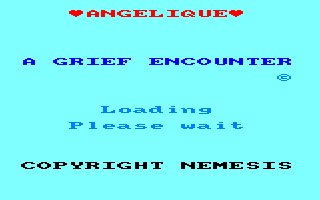 Pantallazo de Angelique: A Grief Encounter para Amstrad CPC