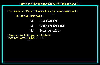 Pantallazo de Animal, Vegetable, Mineral para Amstrad CPC