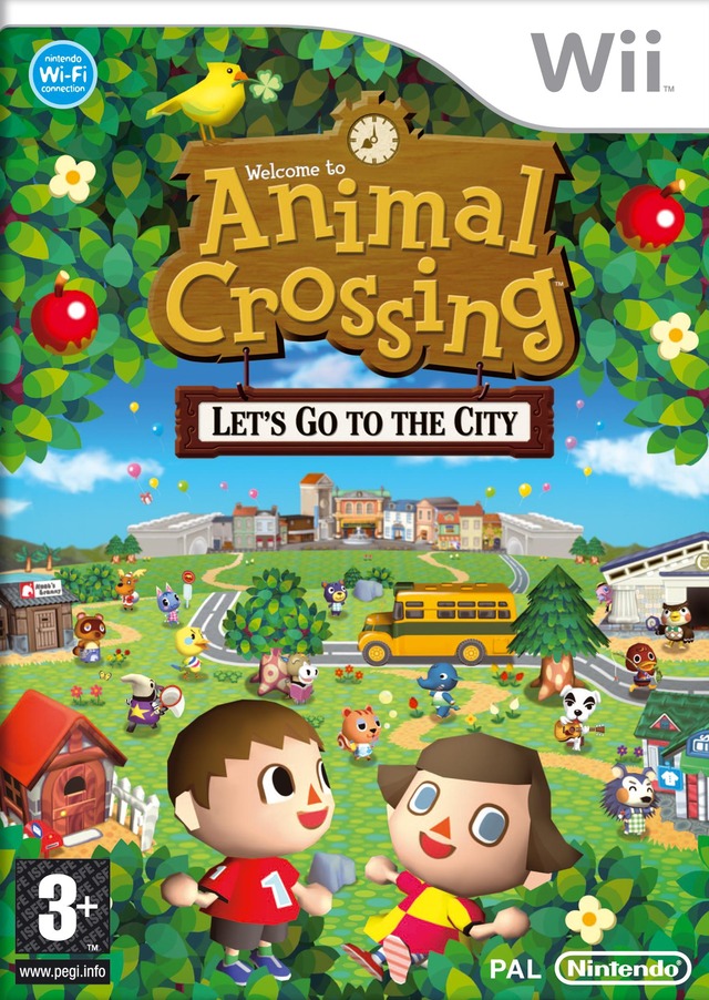 Caratula de Animal Crossing: Lets go to the City para Wii