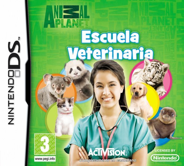 Caratula de Animal Planet: Escuela Veterinaria para Nintendo DS