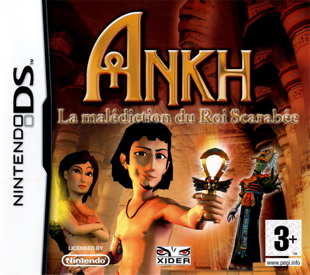 Caratula de Ankh: La Maldición del Rey Escarabajo para Nintendo DS