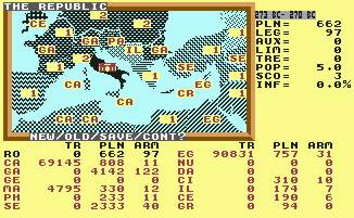 Pantallazo de Annals of Rome para Commodore 64