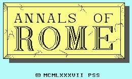 Pantallazo de Annals of Rome para Commodore 64