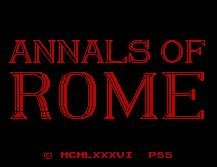 Pantallazo de Annals of Rome para Spectrum