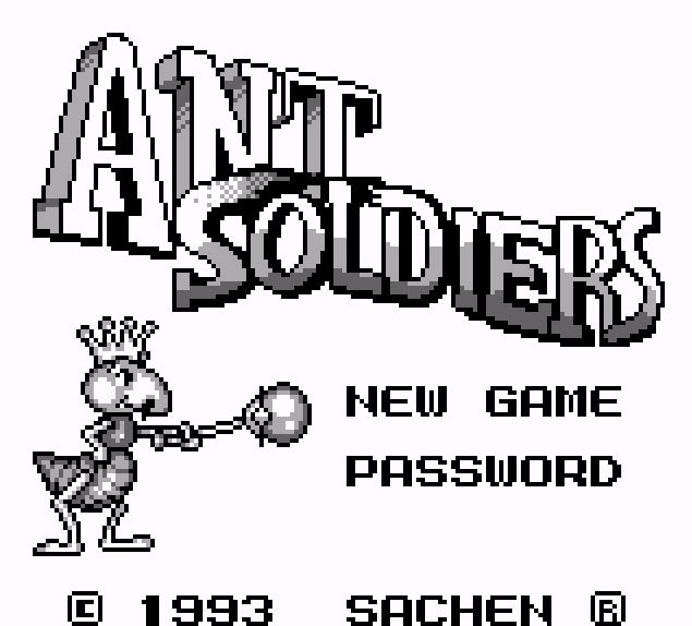 Pantallazo de Ant Soldiers para Game Boy